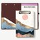 Hongri Mini Clipboard Folio with Refillable Lined Notepad A5 Clip Board