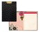 Vera Bradley Clipboard Folio with Refillable Lined Notepad Black Padfolio with Interior Pocket and Pen Loop Midnight Gold Dots