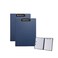 Rikyo 2 Pcs Folding ClipboardClipboard Foldable 9x125 Waterproof File Folder Clip BoardsA4 or A3 Size File Cover Folder Writing Clipboards with Two Metal ClipSupport Horizontal and Vertical Blue A4