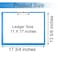 Acocony 11x17 Clipboard Landscape Super Tough Extra Large Clipboard Low Profile Clip Not Fragile 11 x 17 Clipping Board PP Plastic Blue Pack of 1