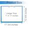 Acocony 11x17 Clipboard Landscape Super Tough Extra Large Clipboard Low Profile Clip Not Fragile 11 x 17 Clipping Board PP Plastic Blue Pack of 1