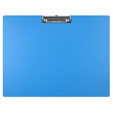 Acocony 11x17 Clipboard Landscape Super Tough Extra Large Clipboard Low Profile Clip Not Fragile 11 x 17 Clipping Board PP Plastic Blue Pack of 1