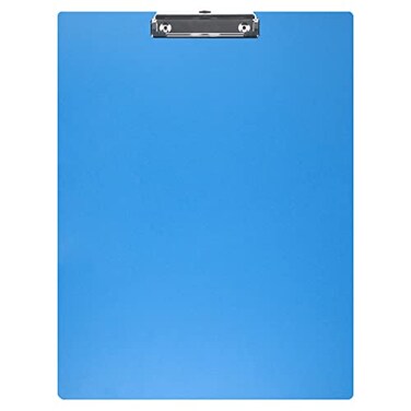 Acocony 11x17 Clipboard Landscape Super Tough Extra Large Clipboard Low Profile Clip Not Fragile 11 x 17 Clipping Board PP Plastic Blue Pack of 1