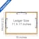 Acocony 11x17 Clipboard Three Clip Extra Large Clipboard Hardboard 11 x 17 Clipping Board Log Color Pack of 1