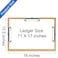 Acocony 11x17 Clipboard Three Clip Extra Large Clipboard Hardboard 11 x 17 Clipping Board Log Color Pack of 1