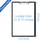 Acocony 11x17 Clipboard Vertical with Ruler Extra Large Clipboard Low Profile Clip 11 x 17 Clipping Board Plastic Black Pack of 1