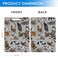 Britimes Clipboard Decorative Office School Hardboard Wood Nursing Clip Board and Pad for Standard A4 Letter Size Various Pets Animal Cats 126 X 89