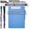 ECEIRO Foldable Clipboard Leather Enclosed Clipfolio 360 Degree Flip Folio Closing Padfolio for Nurse Office
