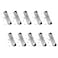 GWYAN 10 Pcs Metal Clipboard Clips with Rubber and Feet Hanging Hole Spring Loaded Surface Mount Handle for School Stationery Supplies