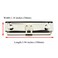 HAHIYO 394 Inches Metal Clipboard Clips with Rubber Grips 6 Pack Mountable Sturdy Strong Springs with Rivets Document File Wood Plastic Clips Board for Office School Home