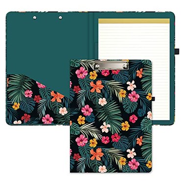 Hongri Clipboard Folio with Refillable Lined Notepad 85 x 11 Clip Board
