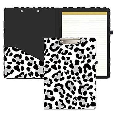 Hongri Clipboard Folio with Refillable Lined Notepad 85 x 11 Clip Board