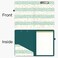 Hongri Clipboard Folio with Refillable Lined Notepad 85 x 11 Clip Board