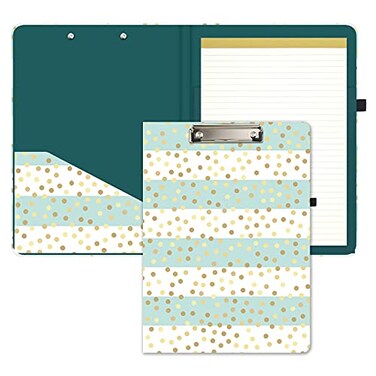 Hongri Clipboard Folio with Refillable Lined Notepad 85 x 11 Clip Board