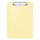 Hongri Plastic Clipboard with Pen Holder Yellow 85x11 Letter Size Clip Board for Classroom Office Students Nurses and Women Low Profile Clip Size 125 x 9 in