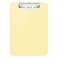 Hongri Plastic Clipboard with Pen Holder Yellow 85x11 Letter Size Clip Board for Classroom Office Students Nurses and Women Low Profile Clip Size 125 x 9 in