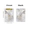 Hongri Small Plastic Clipboard Design A5 Memo Clip Board Gray Gold