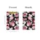Hongri Small Plastic Clipboard Fashion Design A5 Memo Clip Board for Students Kid Women Office Home Low Profile Clip Cute Pattern Mini Size 6 x 9 in Pink Rose