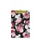 Hongri Small Plastic Clipboard Fashion Design A5 Memo Clip Board for Students Kid Women Office Home Low Profile Clip Cute Pattern Mini Size 6 x 9 in Pink Rose