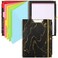 HWPRATO Clipboard with Notepad Clipfolio 5 Dividers with 10 Pockets Letter Size Spiral Clipboard with Storage and Removable Notepad Elastic Closure Pen Loop Hardcover Black