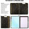HWPRATO Clipboard with Notepad Clipfolio 5 Dividers with 10 Pockets Letter Size Spiral Clipboard with Storage and Removable Notepad Elastic Closure Pen Loop Hardcover Black