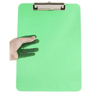 JAM Paper JAM PAPER Plastic Clipboards with Low Profile Metal Clip Letter Size 9 x 125 Green Clip Board Sold Individually