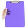 JAM Paper JAM PAPER Plastic Clipboards with Low Profile Metal Clip Letter Size 9 x 125 Violet Purple Clip Board Sold Individually