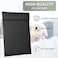 GORESE Leather Clipboard Black Clipboards with Pen Holder A4 Letter Size Clip Board for Nurses Smooth Writing Clipboard for Classroom Low Magnetic Profile Clip Boards for Kids Drawing Office 9 x 125