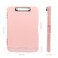 Meiikun Clipboard with Storage Plastic Clipboards 85x11 with Pen Holder High Capacity Nursing Clipboard Folder Side Opening Storage Clip Board for Office Work Nurses Teachers Light Pink
