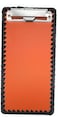 DORIMI Orange Leather Coated Clipboard Bill Credit Card Receipts Memo Holder Pad For Restaurants Stores Office 43 X 82