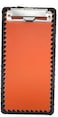 DORIMI Orange Leather Coated Clipboard Bill Credit Card Receipts Memo Holder Pad For Restaurants Stores Office 43 X 82