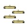 Pastlla 4Pcs Clipboard Clips 472 Metal Mountable Clipboard Clamp Hardware with Rubber Grip and Hanging Hole to Create Low Profile Clipboards Document File Board Office Supplies Gold
