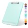 ZAXMEY Plastic Clipboard with Storage 85 x 11 Storage Organization Box SideOpening Heavy Duty Clip Board with Pen Holder and Paper Folder for Nurses Teachers Office School Supply Light Blue