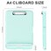ZAXMEY Plastic Clipboard with Storage 85 x 11 Storage Organization Box SideOpening Heavy Duty Clip Board with Pen Holder and Paper Folder for Nurses Teachers Office School Supply Light Blue