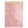 Rimilak Acrylic Glitter Clipboards Sparkly Board with Low Profile Gold Clip Designed for Classroom School and Office Use A4 Letter Size 9 x 125 in Rose Gold