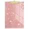 Rimilak Acrylic Glitter Clipboards Sparkly Board with Low Profile Gold Clip Designed for Classroom School and Office Use A4 Letter Size 9 x 125 in Rose Gold