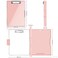 SFLHHDM Clipboard with StorageHeavy Duty Clip Boards 85x11 with 2 Storage CaseClear Visible Panel Storage ClipboardsSide Opening Nursing Clipboard Folder for Office SuppliesPale Pink