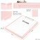 SFLHHDM Clipboards with Storage Storage Clipboard with Low Profile Clip A4 Binder Clipboard Folder Waterproof Nursing Clipboard Smooth Writing Clip Board Office Supplies Side OpeningPink