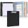SKYDUE 3 Ring Binder with Clipboard 132 102 Faux Leather 1 Inch Binder Organizer with 5 Pocket Dividers Notepad Labels 2 Storage Pockets for Teachers Students Nurses Office Work