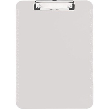 Sparco 01869 Plastic ClipboardwFlat Clip9x12Clear