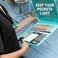 Tribe RN Nursing Clipboard with Storage Medical Clipboard Nursing Essentials for Nurses and Nursing Students School Supplies with Quick Access Reference Guide Pink