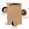 Uzant Mini Clipboards 16 Pack 6 x 9 Small Clipboards Bulk Wooden Memo Mini Clip Boards with Low Profile Clip Hanging Loop for Office Home Classroom Supplies