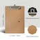 Uzant Mini Clipboards 16 Pack 6 x 9 Small Clipboards Bulk Wooden Memo Mini Clip Boards with Low Profile Clip Hanging Loop for Office Home Classroom Supplies