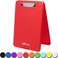 THINK2MASTER Think2Master Red Plastic Storage Clipboard 25 Heavier 25 Sturdier Heavy Duty and Wont Flex or Bend Like Other Brands Compare The Weight Storage Compartment Holds 150 Letter Sized Paper