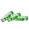 Wristco 100 WristCo Holographic Green VIP Plastic Wristbands Wristbands for Events