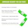 Wristco 100 WristCo Neon Green Plastic Wristbands for Events Extended Wear Secure Snap Prevents Reuse PremiumGrade Bracelets