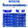 OUCHAN Ouchan Holographic VIP Plastic Wristbands Blue 100 Pack Vinyl Wristbands for Events Parties