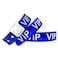 OUCHAN Ouchan Holographic VIP Plastic Wristbands Blue 100 Pack Vinyl Wristbands for Events Parties