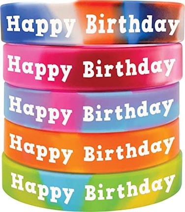 Teacher Created Resources TieDye Happy Birthday Wristbands TCR