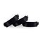 WRISTALL Wristall Black Plastic Wristbands 100 Pack Colored Vinyl Bracelets for Events Concerts Parties Waterproof Custom Arm Bands